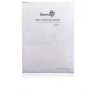 BUY THERMAGE TK-3.00 SKIN MARKING PAPER ONLINE Thermage TK Skin Marking Paper is used to delineate a specific treatment area to avoid overlapped or missed treatments in Thermage CPT treatments. The stencil is made of temporary ink that is meant to be transferred onto the skin so that physicians can conduct the procedure of Thermage CPT treatments precisely and uniformly. Contact us for any inquiry about your aesthetic products The Pack Consists of: 6 pre-defined grid pattern stencil Application: Thermage TK Skin Marking Paper should be placed with the ink side down over on the moistened treatment region. Each skin marking stencil can only be used once and must be discarded at the end of a treatment session together with other used medical supplies. You can also check our THERMAGE RETURN PADS